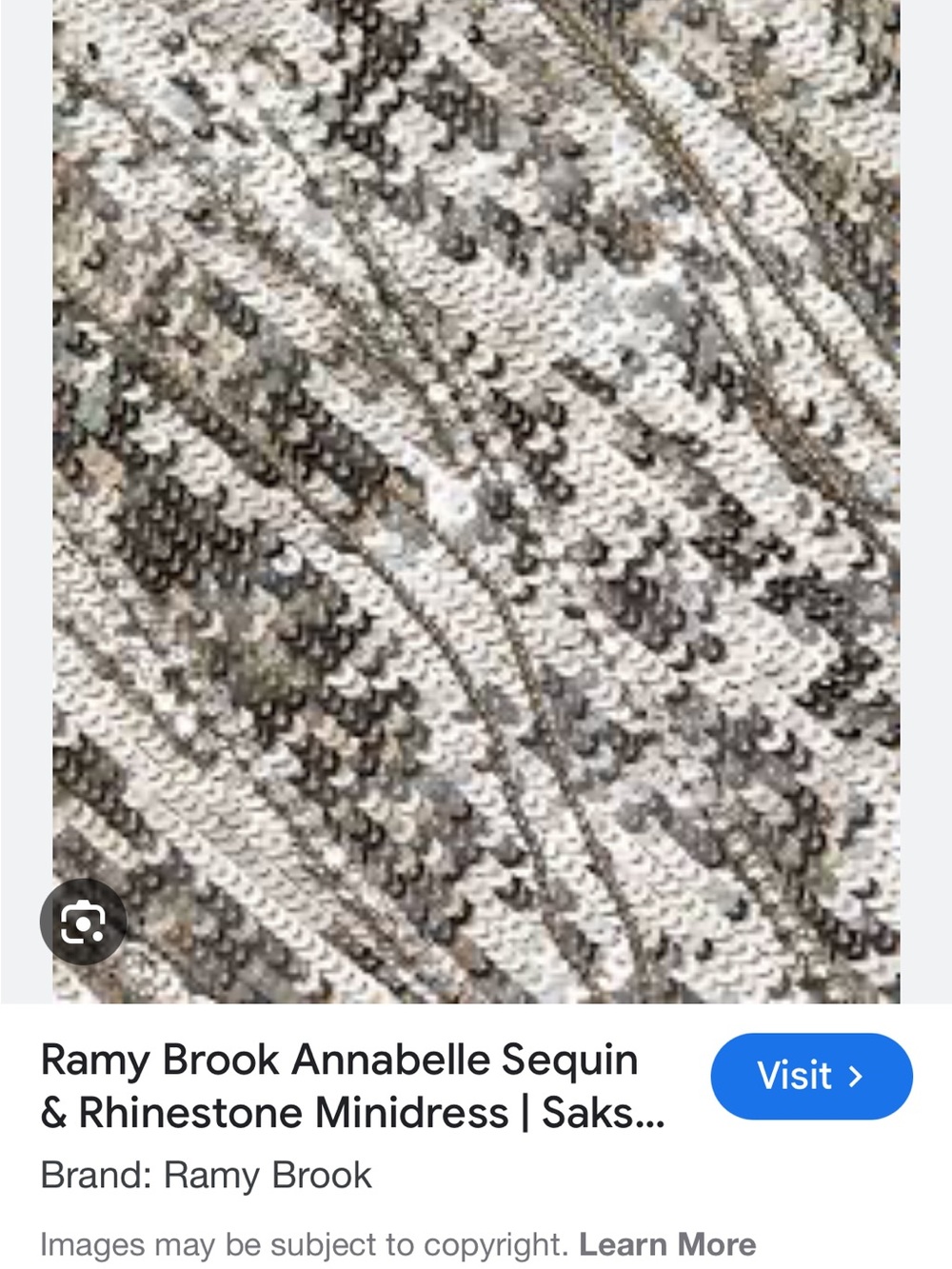 Ramy Brook Annabelle Silver Sequin Mini Slip Dress NWT sz 4/6 retail $795 - Picture 5 of 9